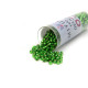 11/0 (1.6 x 1.3 mm) Miyuki Delica Japanese Seed Beads - 7.2 g Vial  - Silver Lined LT Green - DB 046