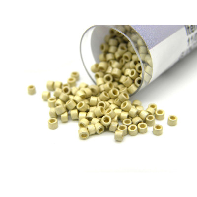 11/0 (1.6 x 1.3 mm) Miyuki Delica Japanese Seed Beads, Cylindrical Seed Beads -  DURACOAT Galv Matt Silver - DB 1831F - 7.2 g