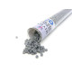 11/0 (2 mm) Miyuki Round Japanese Seed Beads - Opaque Cement Grey (11-9498-TB) -  24 g - 5 inch XL Vial