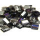 5 mm Miyuki Tila Beads, 2-hole Square Beads, Japanese Glass Beads - Crystal Helio TL 4554 - 10 g (approx. 120 Beads)