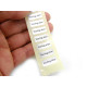 20 mm x 8 mm (0.8 x 0.3 Inch) « Sterling Silver » Stickers - Sticky Labels for Jewellery Packaging (25, 100 or 500 Labels)