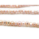 Winzige fast runde Süßwasser-Zuchtperlen 2 mm - Rosa-lila Schimmer (20 Perlen od. Strang mit 134 Perlen)