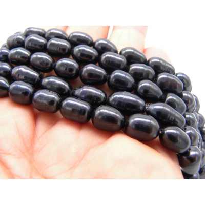 Reisförmige Süßwasser-Zuchtperlen 8 x 10 mm - Güteklasse A - Peacock-Farbe - 5 Stk.