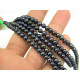 4 - 5 mm Near Round Freshwater Cultured Pearls - Grade AA - Peacock Black (20 Pearls)
