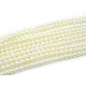 4 mm Small Round Grade AAA Freshwater Cultured Pearls - White