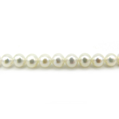 4 mm Small Round Grade AAA Freshwater Cultured Pearls - White
