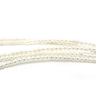 2 mm - Tiny Grade AA Round Freshwater Cultured Seed Pearl Beads - White