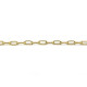 3 mm feine Edelstahl-Papierklammerkette in Gold oder Platin-Silber