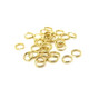 5 mm Stainless Steel Split Rings - Very Strong - 18K Gold Plated (50 Pc.)