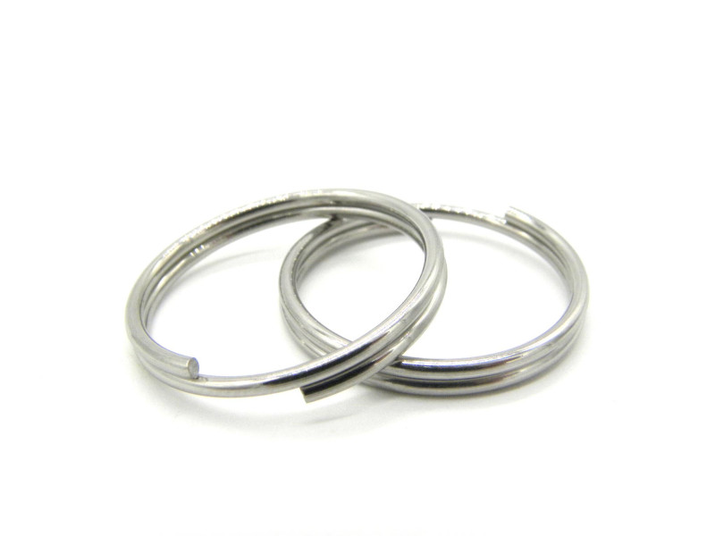 25mm Large Stainless Steel Keychain Split Rings, Non-Tarnish Keyrings, Non-Rusting