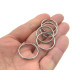 25mm Large Stainless Steel Keychain Split Rings, Non-Tarnish Keyrings, Non-Rusting