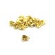 5 mm Stainless Steel Side-Closing Calotte Crimps - Gold or Silver (25 Pc.)