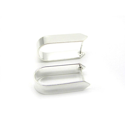 19 mm XL Icicle Sterling Silver 925 Pendant Pinch Bail - for Very Large Pendants