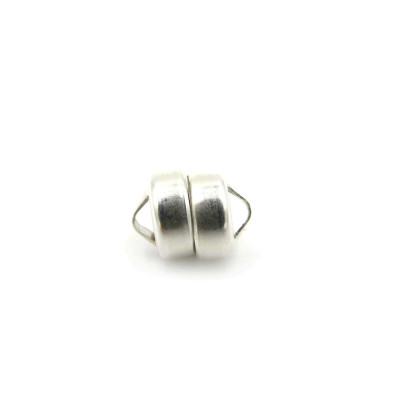 5 mm (0.2 inch) Small Magnetic 925 Sterling Silver Button Clasp (1 Pc.)