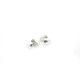 5.2 mm Medium 925 Sterling Silver Crimp Bead Knot Covers - Made in Italy