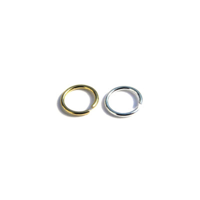 5 mm x 0.5 mm - 24 GA - Thin Round Sterling Silver 925 Jump Rings - Silver or 18k Gold Plated (10 or 100 pc.)