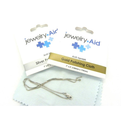 125 x 175 mm (7 x 5 inch) Jewelry Aid Polishing Cloth for Silver or Gold - Anti-Tarnish