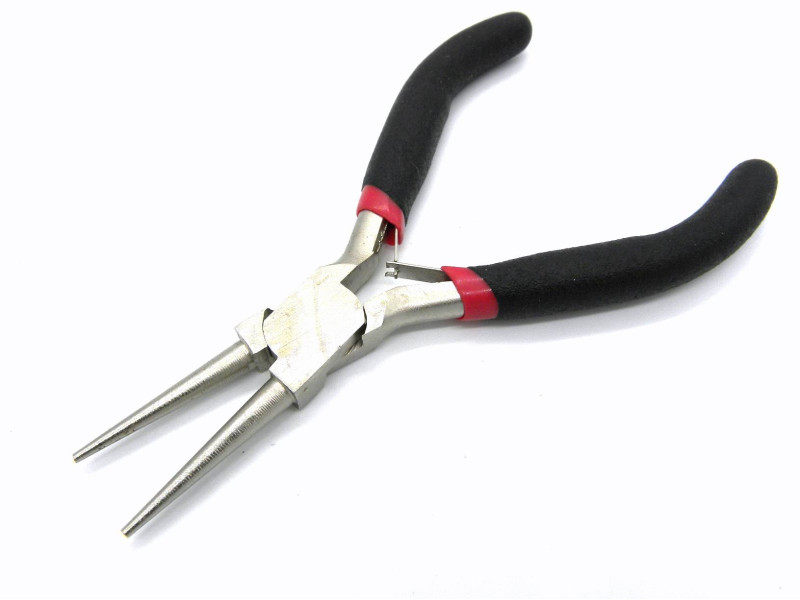 125 mm Round Nose Pliers - Holding and Wire-forming Pliers - Shiny Steel - Jewellery Tools