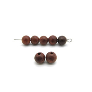 6 mm Small Round Wooden Beads for Jewellery-Making...