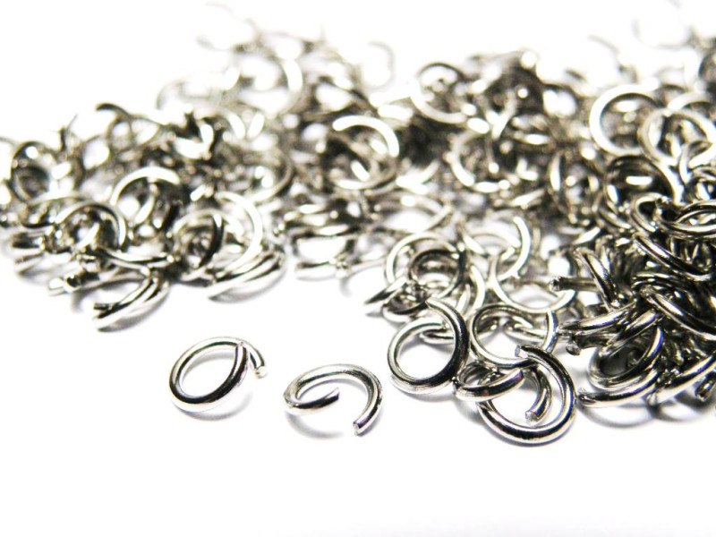 5 mm x 0,8 mm (20 GA) Edelstahl Biegeringe (100 Stk.)