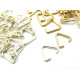 7 mm Large Simple Triangle Bails - Gold or Silver Plated - 25 Pc.