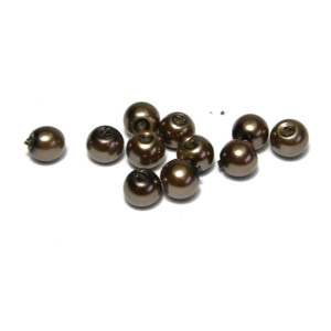 6 mm Round Faux Pearls Glass Beads (50 pc.) - Coff... 6 mm Round Faux Pearls Glass Beads (50 pc.) - Coff...