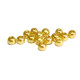4 mm Round Faux Pearls Glass Beads (75 pc.) - Light Amber