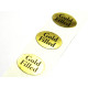 10 mm x 14 mm « Gold Filled » oval stickers/labels (25 or 100 pc)