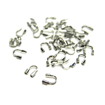 0.5 mm (0.019 inch) Environmental Brass Wire Guardians Hole - Silver Plated (50 pc.) - Lead, Cadmium, Nickel Free