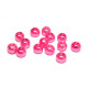6 mm Round Faux Pearls Glass Beads (50 pc.) - Pink