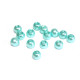 45x Runde Glaswachsperlen 4 mm - Aqua