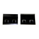 2 inch x 1.5 inch Black Plastic Earring Cards, Display cards for Earrings (Pack of 20)