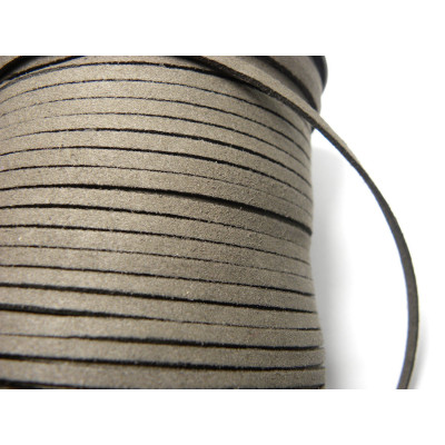 3 mm Flat Faux Suede Cord - Taupe - 3 m (10 ft.) 3 mm Flat Faux Suede Cord - Taupe - 3 m (10 ft.)