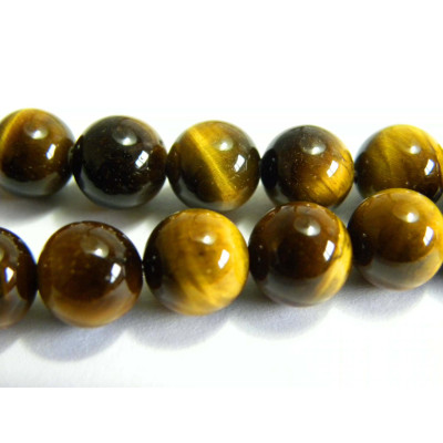 Runde Tigerauge Edelsteinperlen 8 mm Klasse A