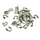 0.5 mm (0.019 inch) Environmental Brass Wire Guardians Hole - Silver Plated (50 pc.) - Lead, Cadmium, Nickel Free