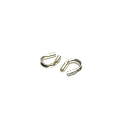 0,56 mm Drahtschutz - Sterling Silber 925 - 10 Stk.