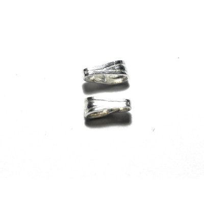 6 mm Small Sterling Silver 925 Bails (Hallmarked) for Small Pendants and Charms (2 or 10 Pc.)