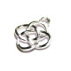 15 mm Sterling Silver 925 Celtic Charm Pendant (in SIlver, 18 K rose gold plated and 24 K Yellow gold plated)