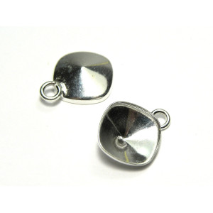 Sterling Silver 925 Glue-on Pendant Settings for S... Sterling Silver 925 Glue-on Pendant Settings for S...
