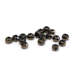 2 mm Faceted Mini Flat Round Glass Beads (Rondelle...