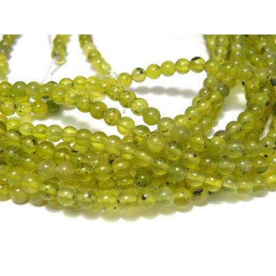 Runde Peridot Edelsteinperlen 4 mm