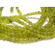4 mm Small Round Natural Peridot Real Gemstone Beads (Strand or Loose)