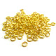 Mittelgroße runde Spaltringe 5 mm - Gold - 100 Stück