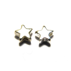 5 mm HQ Small Solid Sterling Silver 925 Star Beads...