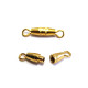18 mm Brass Barrel Screw Clasp - Silver or Gold Colour