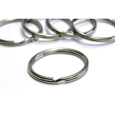 25 mm (1 inch) Extra Large Keychain Split Rings, Key Rings, Key Chain Rings (2 or 10 pc.)