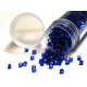 11/0 (1.6 x 1.3 mm) Miyuki Delica Japanese Seed Beads, Cylinder Seed Beads - Cobalt Silver Lined - DB 047 - 7.2 g Vial