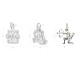 Sterling Silver 925 Zodiac Sign Charm Pendant - All Zodiac Signs - Horoscope - Birth Signs