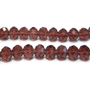 8 mm (0.3 inch) Faceted Flat Round Glass Beads (Ro... 8 mm (0.3 inch) Faceted Flat Round Glass Beads (Ro...