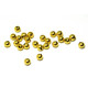 4 mm Round Plated Metal Beads - Spacer Beads - Filler Beads - Silver or 18K Gold Plated (25 Pc.)